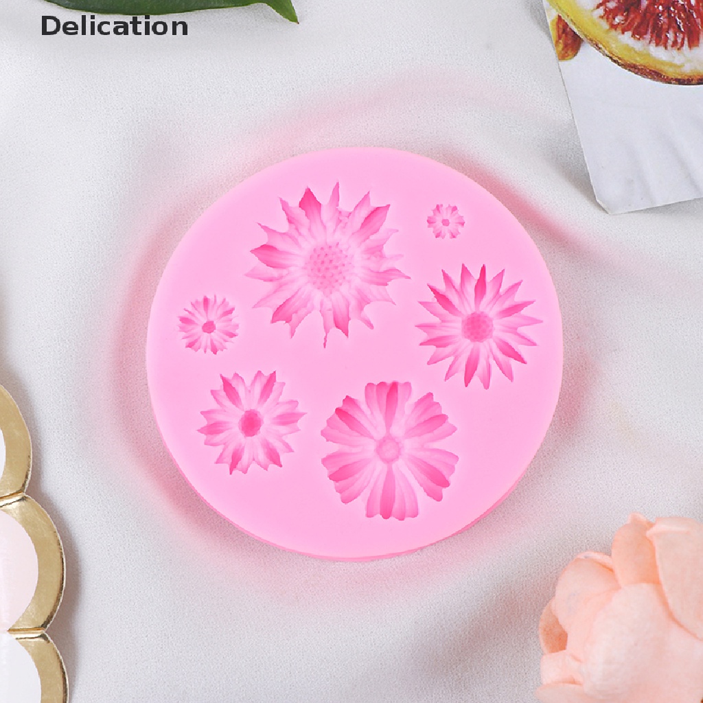 Khuôn Làm Bánh Chất Liệu silicone Hình Hoa Hướng Dương 3d