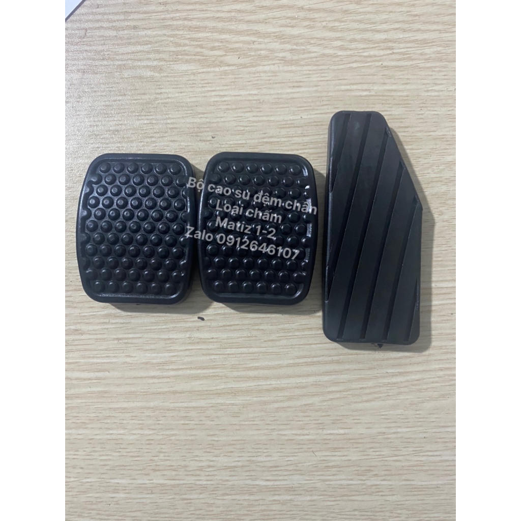 BỘ CAO SU BÀN ĐẠP CHÂN CÔN,PHANH GA Ô TÔ XE  MATIZ 1.2