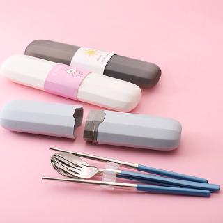 Bộ Muỗng Đũa Nĩa Inox Kèm Hộp Đựng Kiểu Nhật Bản Xinh Xắn