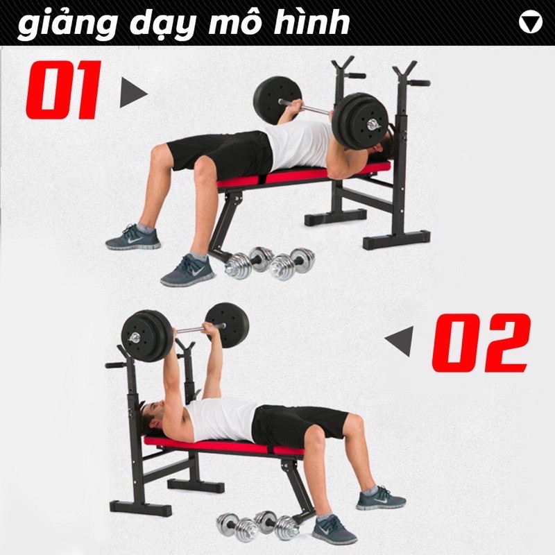 Máy tập gym đa năng/ Ghế tập gym tại nhà hàng nhập/ Ghế nằm vớt tạ