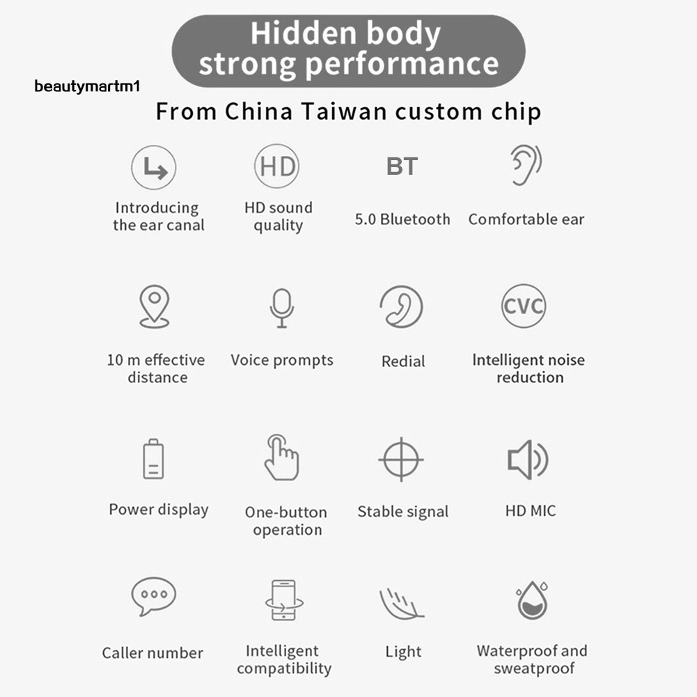 Tai Nghe Bgm Q1 Tws Bluetooth 5.0 Âm Thanh Hay Và Phụ Kiện