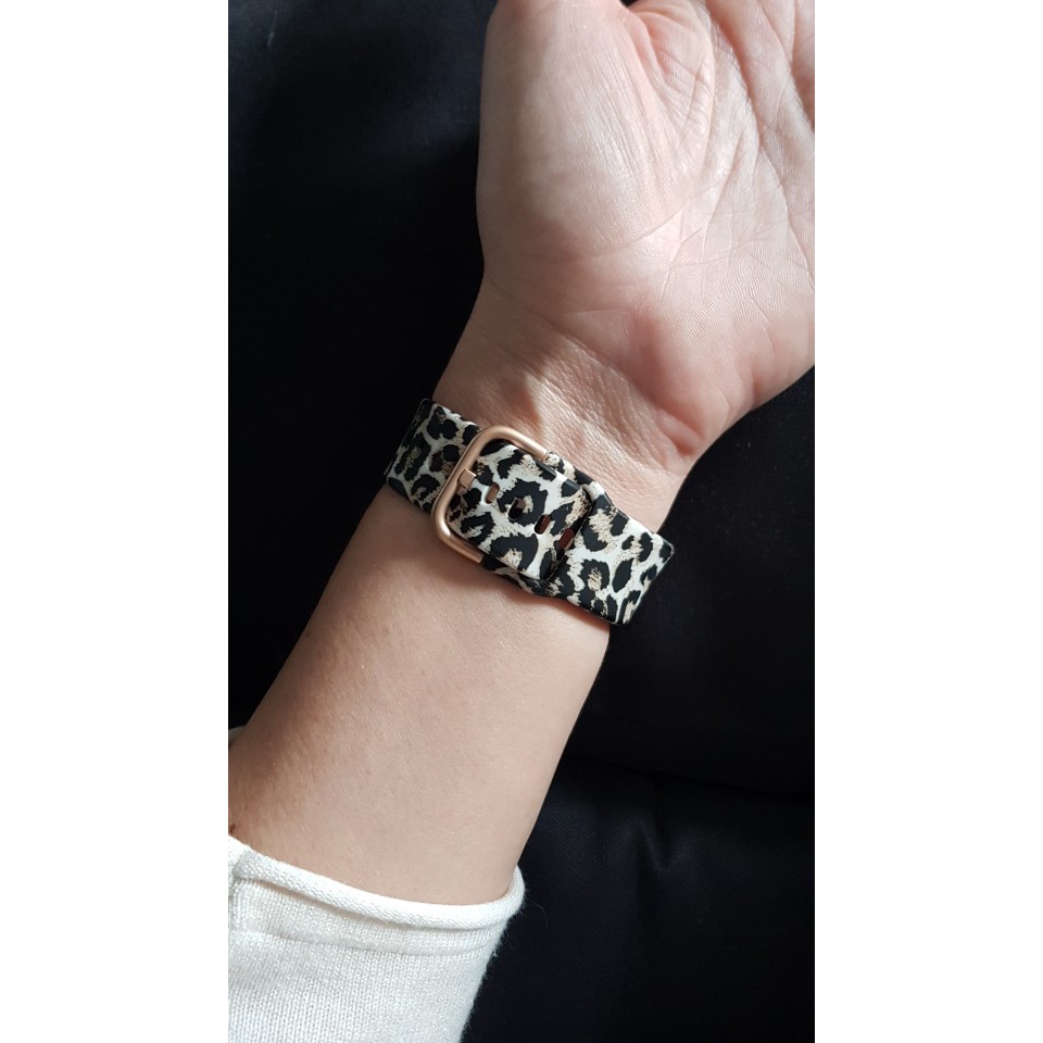 Dây Đeo Silicon Mềm Họa Tiết Rằn Ri Cho Đồng Hồ Thông Minh Huawei watch fit 2 fit2