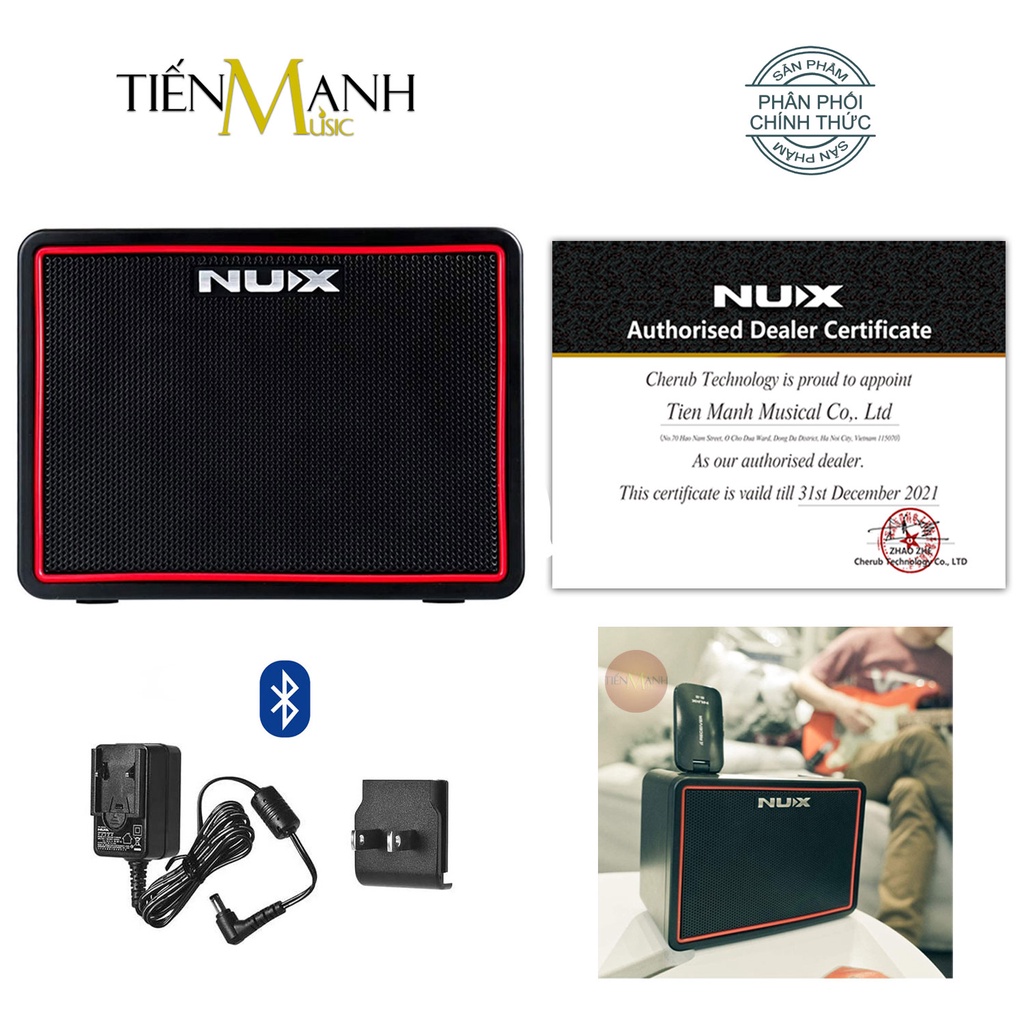 [Chính Hãng, Bluetooth] Amply Đàn Guitar Điện Nux Mighty Lite BT MKII - Loa Ampli Di động Mini Amplifier MK2