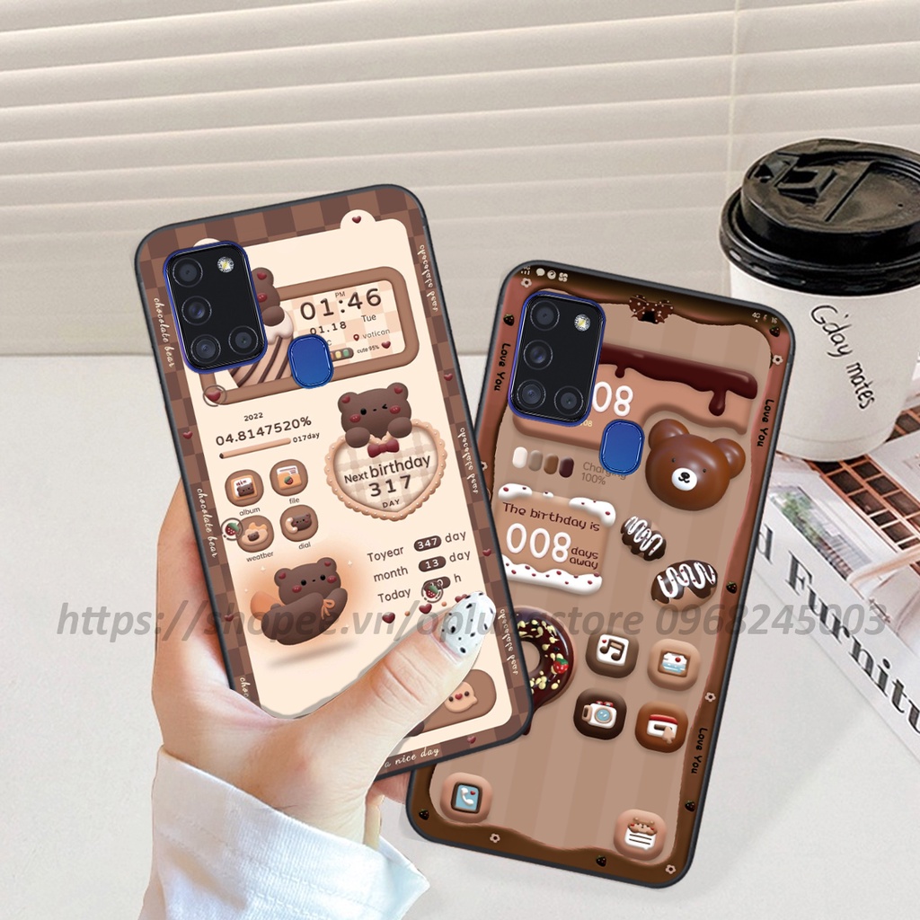 Ốp lưng Samsung A21s / M31 / M51 in hình 3D gấu,thỏ cute dễ thương