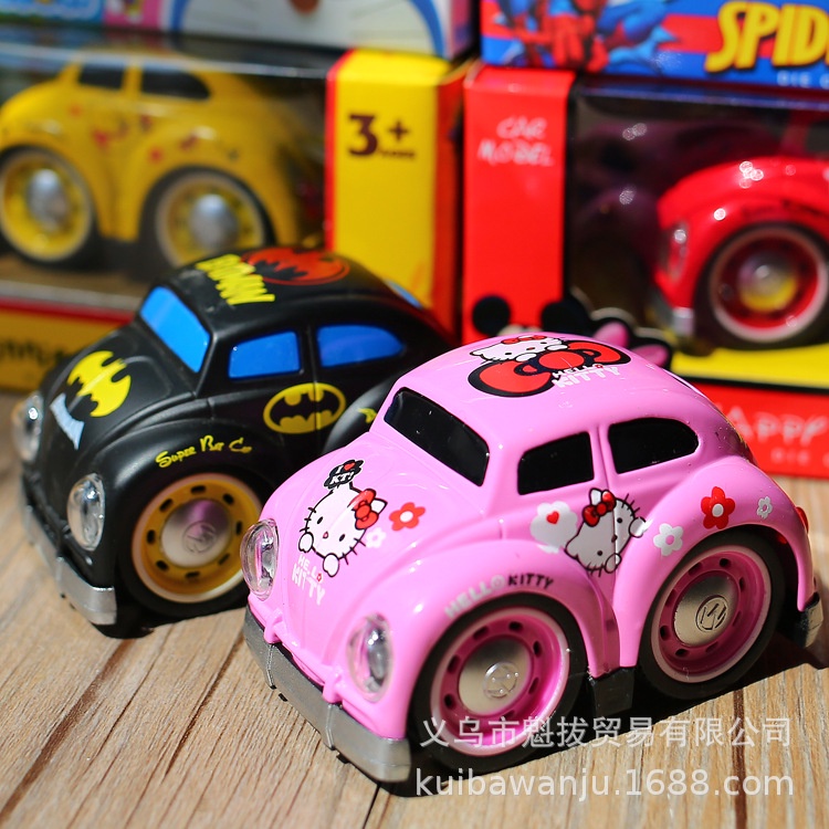 Xe hoạt hình có nhạc bằng kim loại cho bé