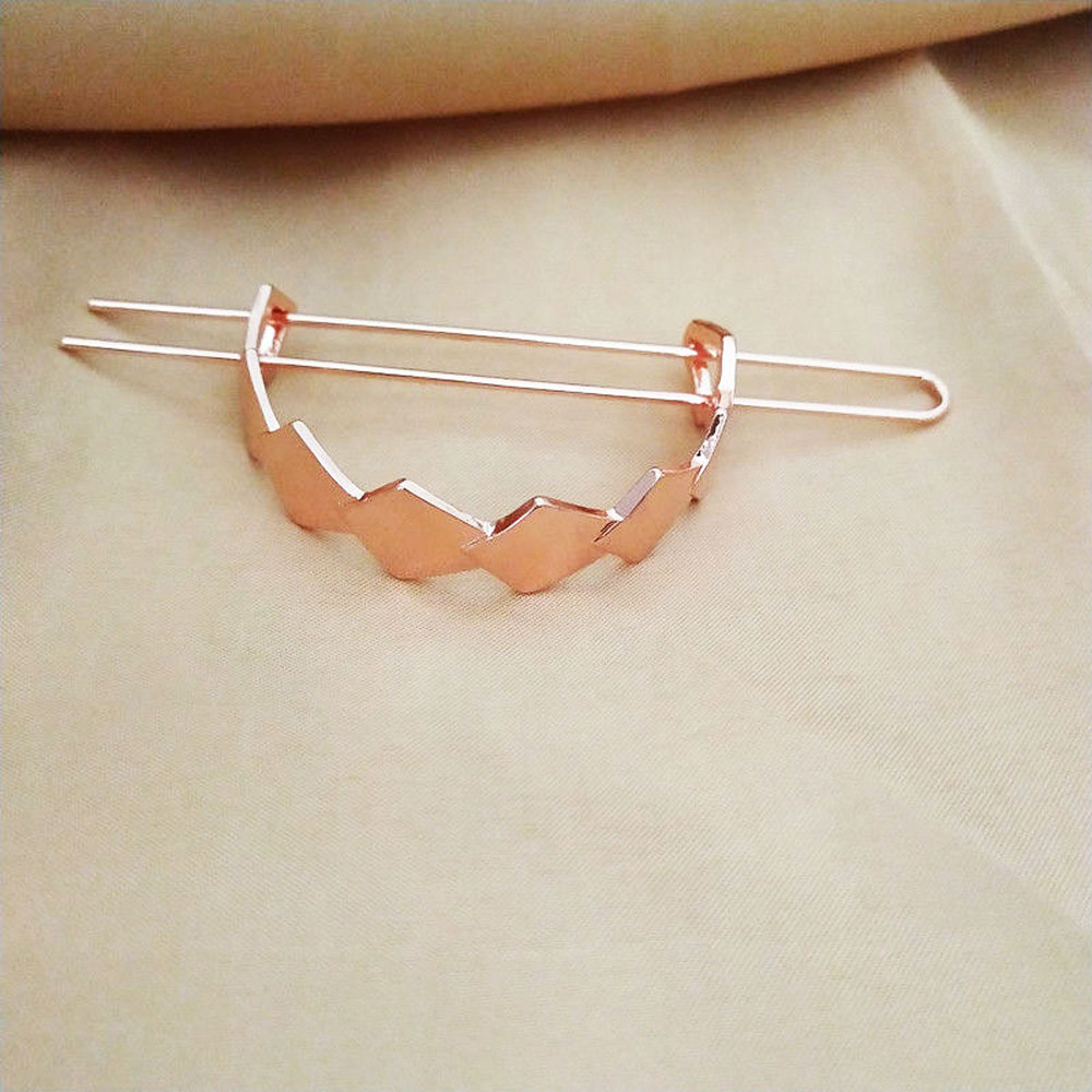 Trâm búi tóc tròn bằng hợp kim nhiều màu sắc tùy chọn sang trọng