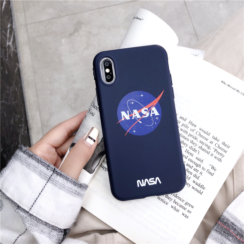 USA Fashion Brand NASA Phone Case iPhone 12 Pro Max 12 Mini 11 Pro Max X XS MAX XR 6 6S 7 8 Plus SE 2020 Soft Silicone Back Cover