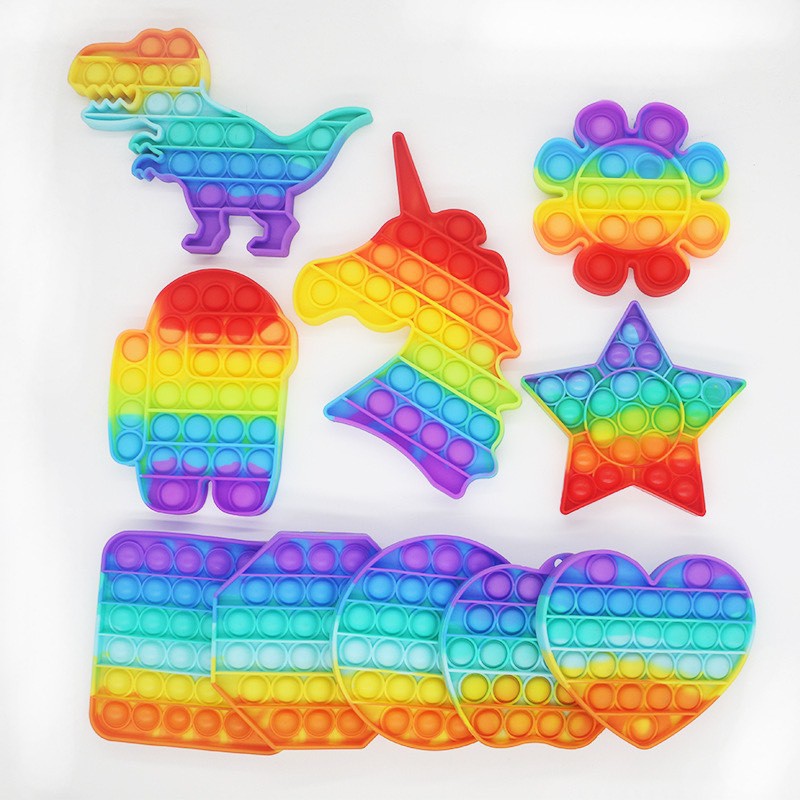 Đồ chơi giải trí thông minh Pop it giảm căng thẳng hiệu quả cho người lớn, trẻ em