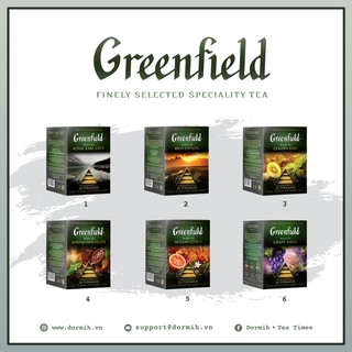 Greenfield Pyramid Collection - BST Trà túi lọc kim tự tháp, hộp 20 gói