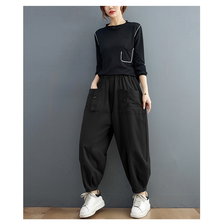 A277  quần bigsize freesize quần baggy thiết kế có túi trẻ trung phong cách mẫu mới