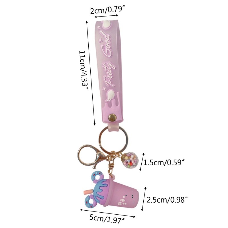 Móc Khóa Hình Cây Kem Dễ Thương Dành Cho Học Sinh