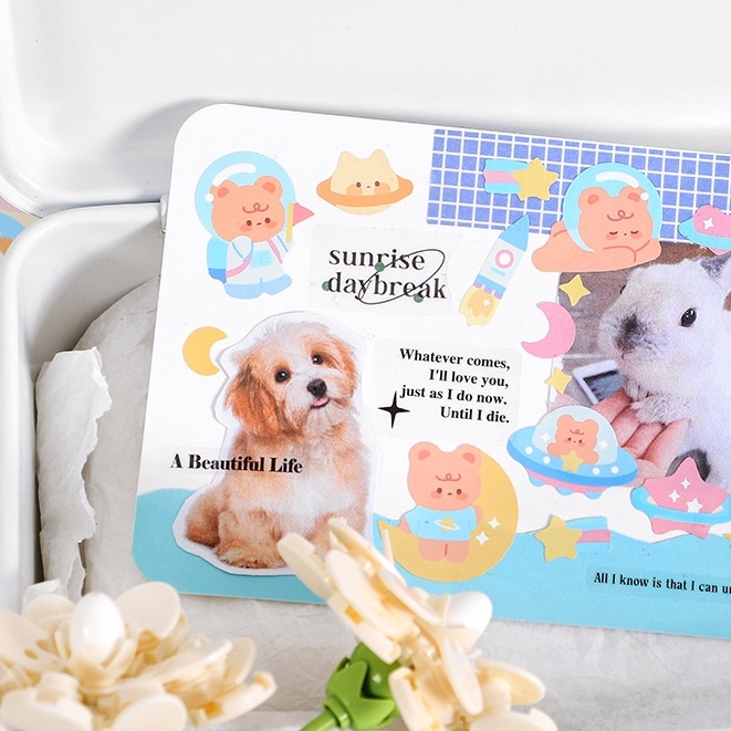 Sticker hoạt hình galaxy