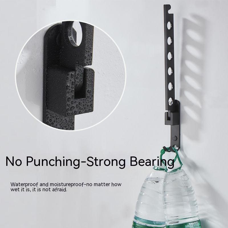 Giá Phơi Đồ Gắn Tường Vô Hình Không Cần Khoan Tiện Dụng Cho Nhà Tắm / Nhà Vệ Sinh