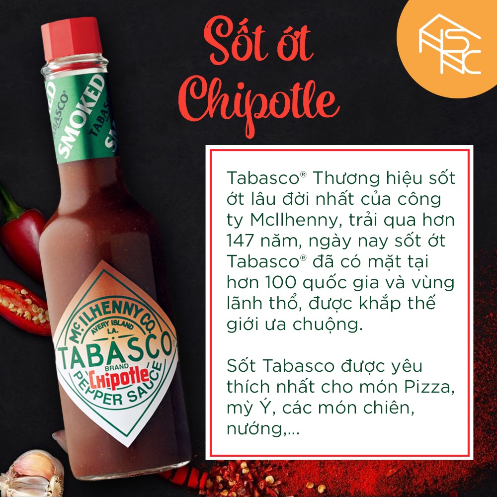 Sốt ớt Tabasco 60ml