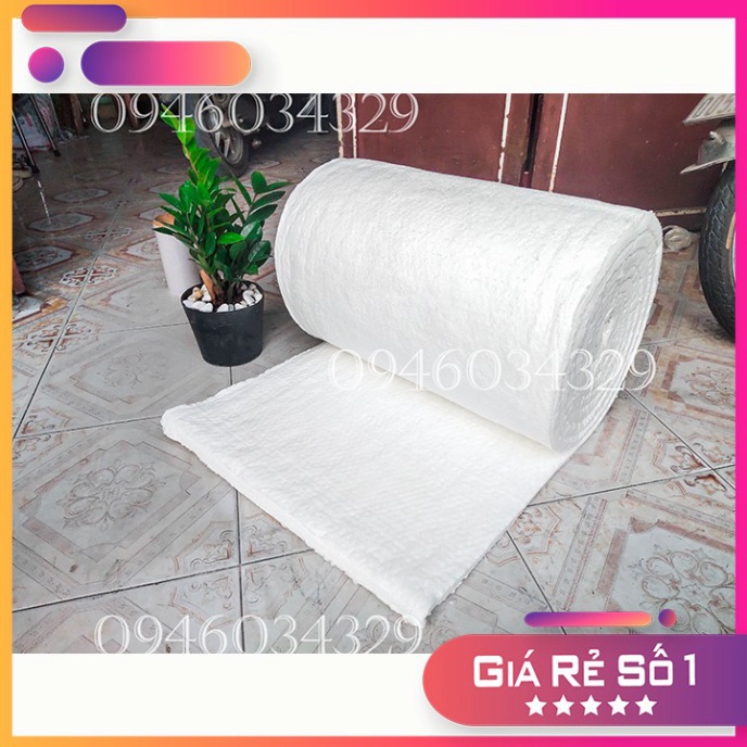 Bông gốm Ceramic Cách nhiệt chống cháy Dày 25mm Khổ RỘNG 60cm -DÀI 65CM CERAMIC