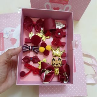 Set kẹp 18 chi tiết nhiều màu