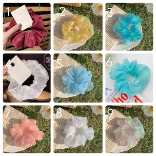 Scrunchies dây cột tóc hoa cúc