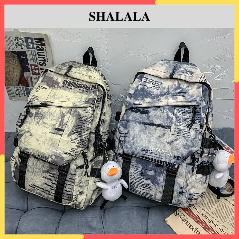 Balo nữ nam unisex đi học ulzzang thời trang hàn quốc chống thấm nước dễ thương giá rẻ đẹp SHALALA BL11