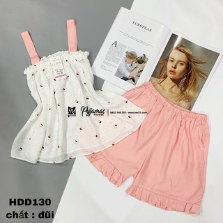 Bộ đồ ngủ - đồ mặc nhà đũi hai dây - luala pyjamas