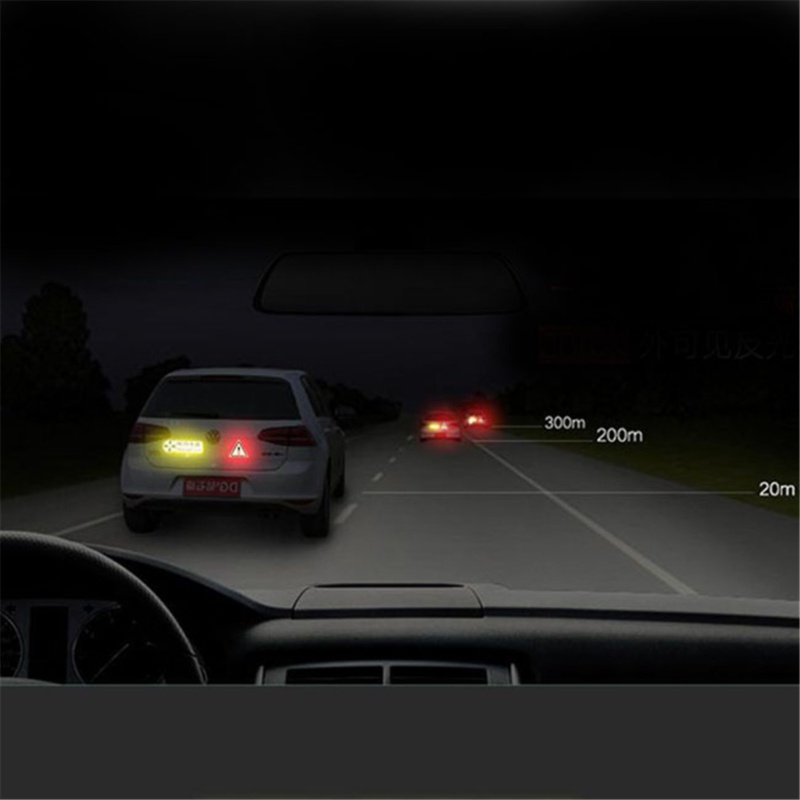 Miếng Dán Phản Quang Cảnh Báo An Toàn Hình Tam Giác Chống Va Chạm Cho Xe Hơi