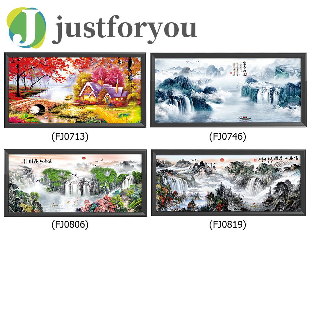 Bộ Tranh Thêu Chữ Thập Họa Tiết Phong Cảnh 11ct Trang Trí Nhà Cửa Diy