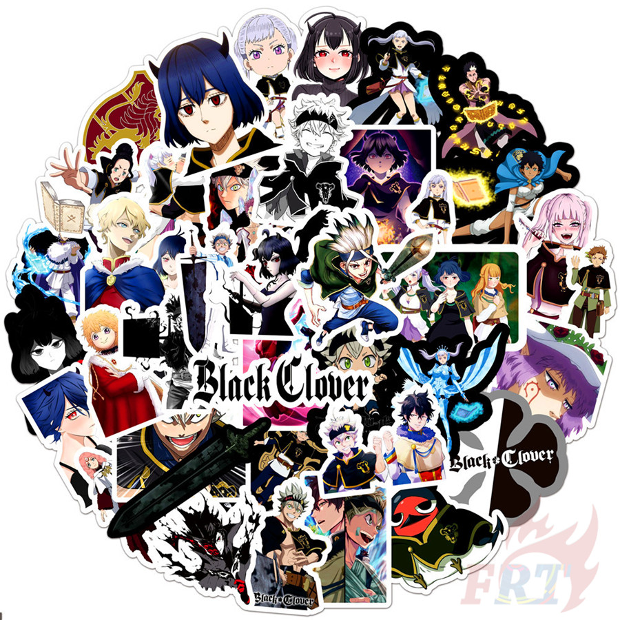 100Pcs/Set ❉ Black Clover Series A Stickers ❉ Anime Asta Noell Silva Waterproof Fashion DIY Decals Doodle Stickers