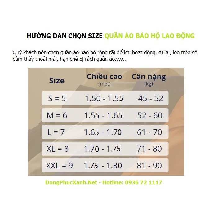 Áo bảo hộ lao động Chất liệu kaki cotton thoáng mát có nhiều size