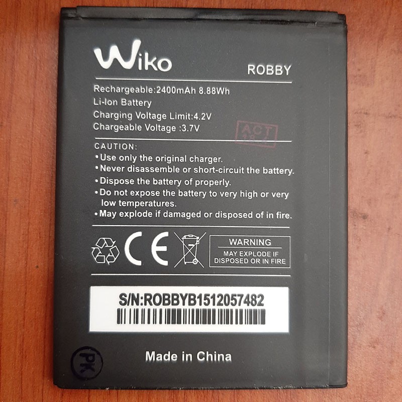 Pin wiko Robby