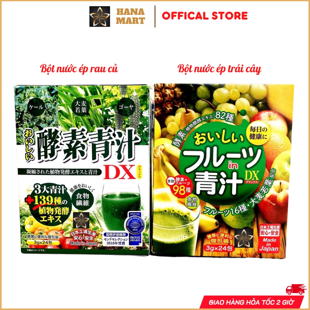 Bột nước ép trái cây tổng hợp Japan Gals 98 loại trái cây và rau củ