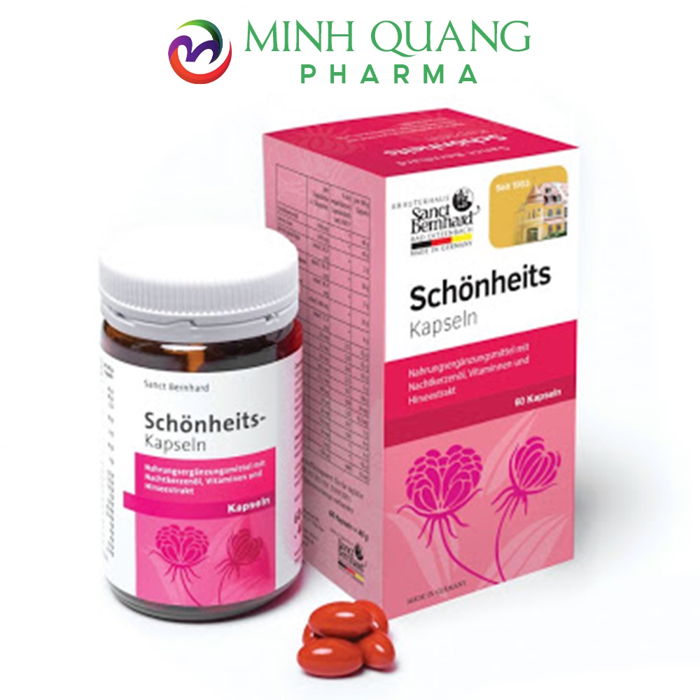 Tinh dầu Hoa Anh Thảo Schönheits Kapseln Của Đức. Hộp 60 viên