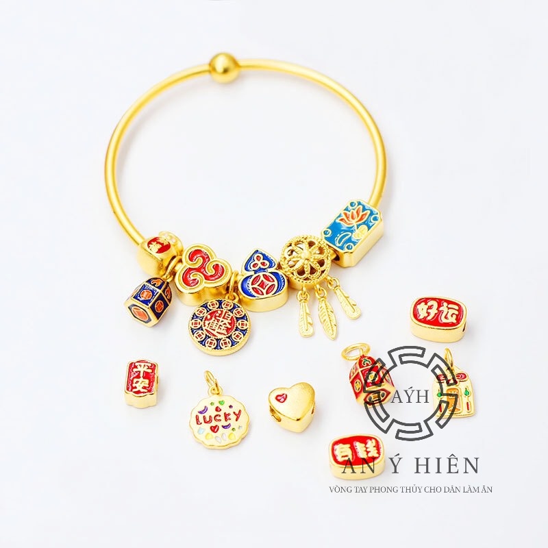 Charm Hồ lô xanh khai lộc #C235 ( An Ý Hiên)