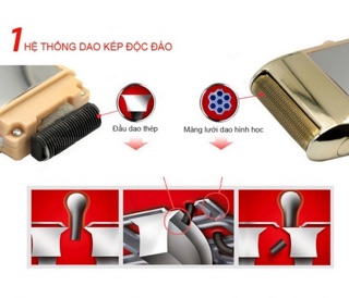 [SALE 10%] Máy cạo râu Kemei KM-5700 hình bật lửa