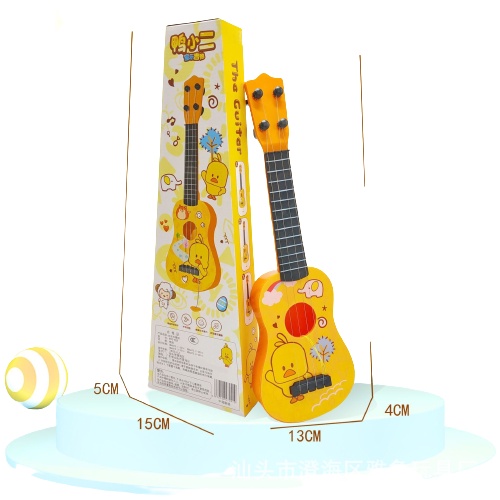 Đồ Chơi Đàn Ghi ta Guitar Cho Bé Vừa Chơi Vừa Học Phát Triển Trí Tuệ màu vàng dễ thương