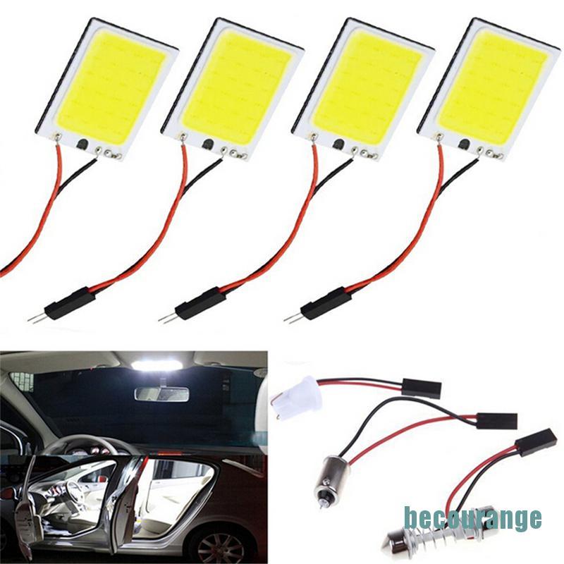 [becourange]HID White 24COB LED Panel Light For Car Interior Door Trunk Map Dome Light