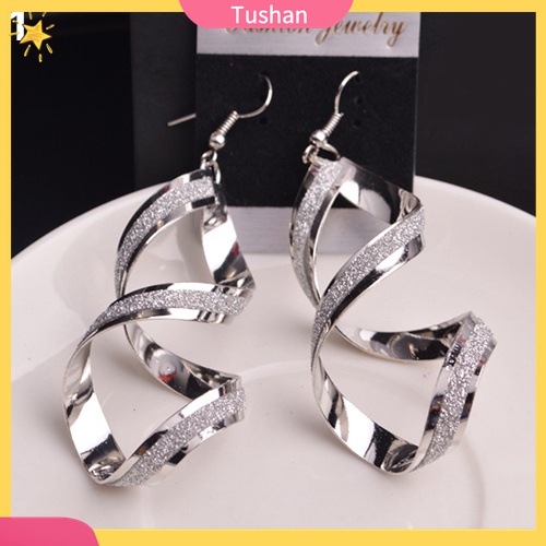 [TS] - Bông Tai Dạng Móc Xoắn Ốc Làm Quà Cưới / Đính Hôn Cho Cô Dâu