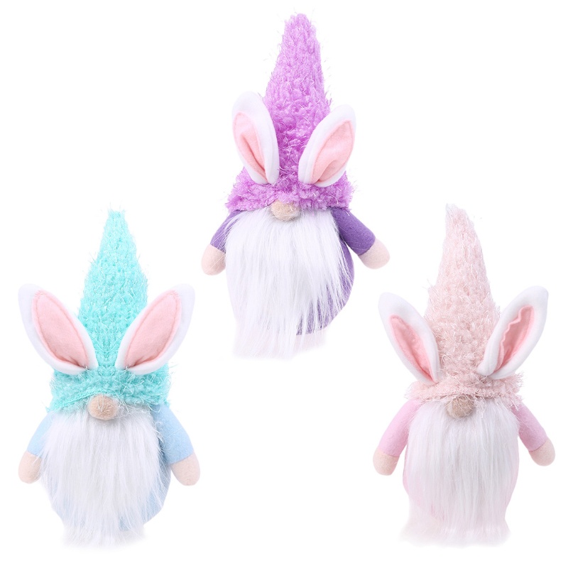 Búp Bê Gnomes Thỏ Phục Sinh Nhồi Bông Handmade Trang Trí Nhà Cửa
