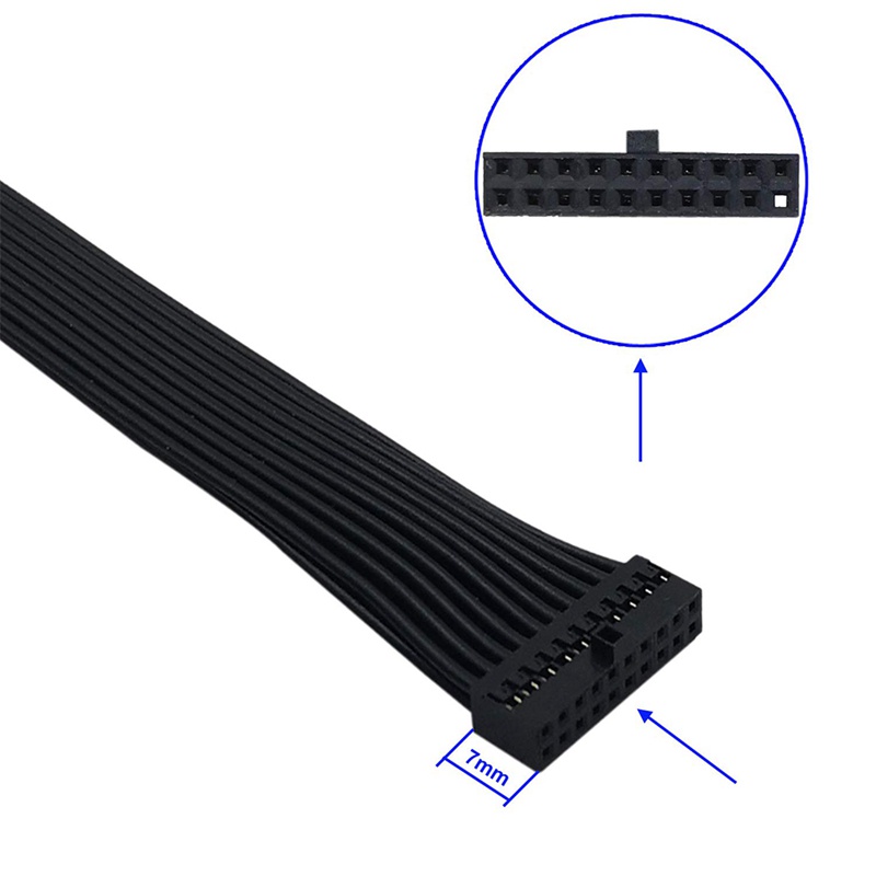 Set 2 dây cáp mở rộng USB 3.0 19/20Pin 20Pin dài 15Cm chuyên dụng cho bo mạch chủ
