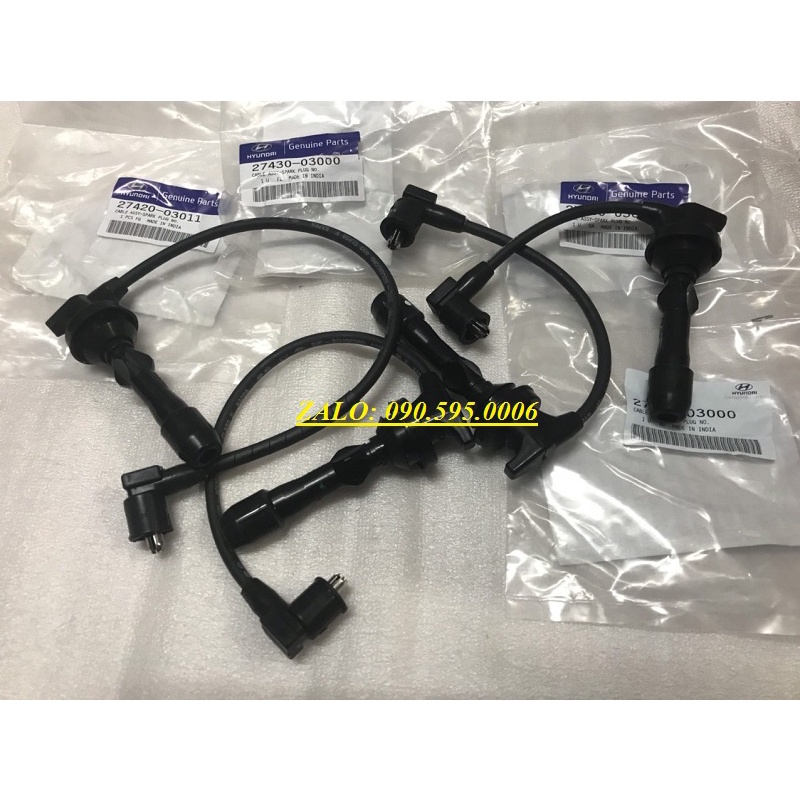 BỘ DÂY CAO ÁP XE HYUNDAI I10 GRAND 1.2 4 MÁY 2014 - 2020 HÀNG CHÍNH HÃNG