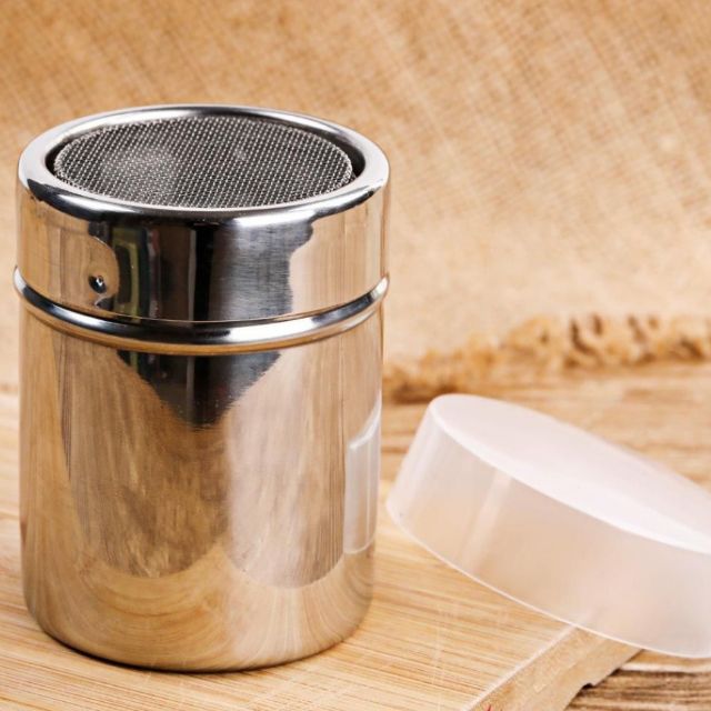 LỌ RẮC BỘT CACAO - MATCHA- inox