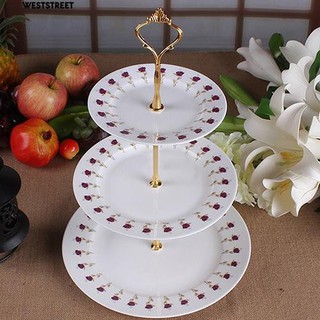 Khay đựng bánh kem 3 tầng dùng trang trí tiệc cưới