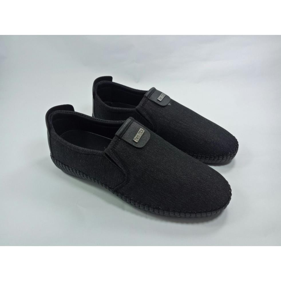 Giày lười vải jean nam màu đen đế khâu chắc  X86fashion-VJEAN01 | BigBuy360 - bigbuy360.vn