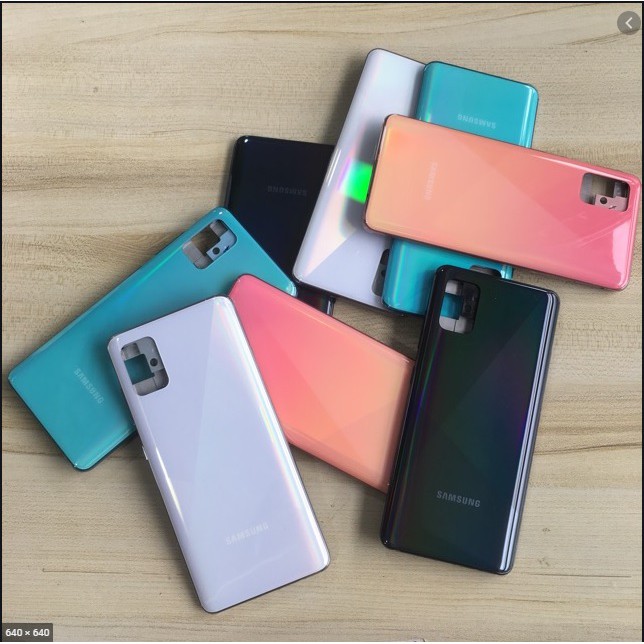 Bộ Vỏ Samsung Galaxy A71/ A715 Xanh Chính Hãng