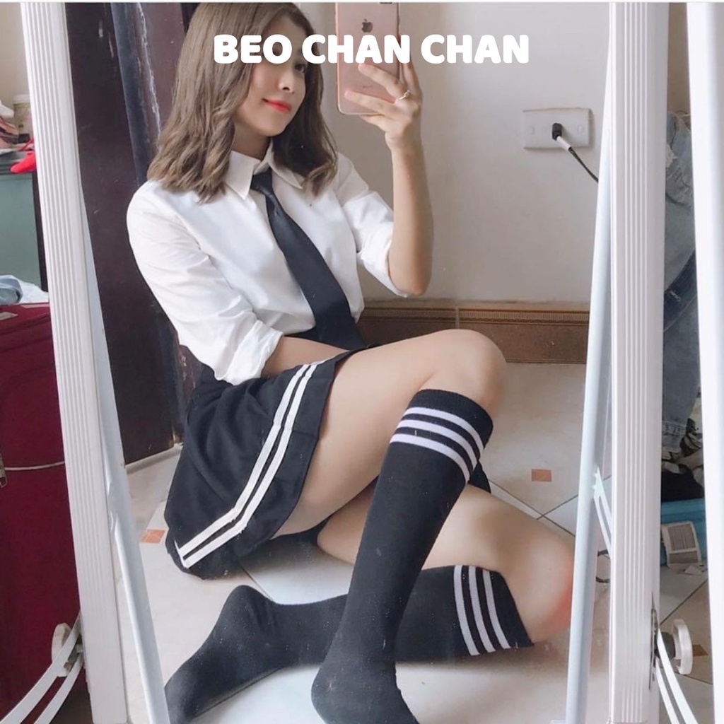 Tất Đùi Gỉa Boot tất vớ. cao cổ nữ Tất qua gối - Vớ Tất đùi trơn dày đẹp Style Hàn.Quốc TẤ