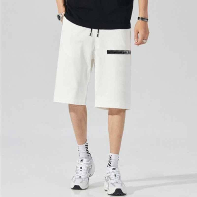 Quần short thun nam co giãn kiểu dáng thể thao có túi thời trang hè