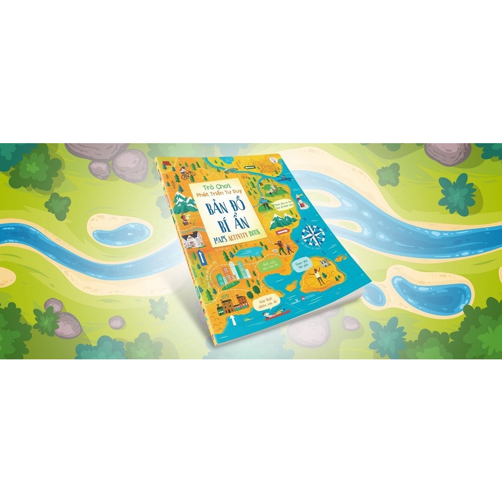 Sách - Vizibook - “Trò Chơi Phát Triển Tư Duy - BẢN ĐỒ BÍ ẨN”  5+