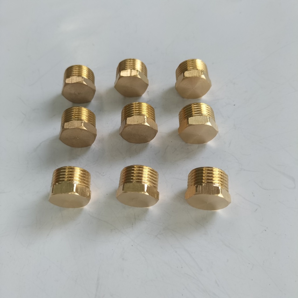 Đầu bịt ren ngoài 13mm, 17mm - đồng thau