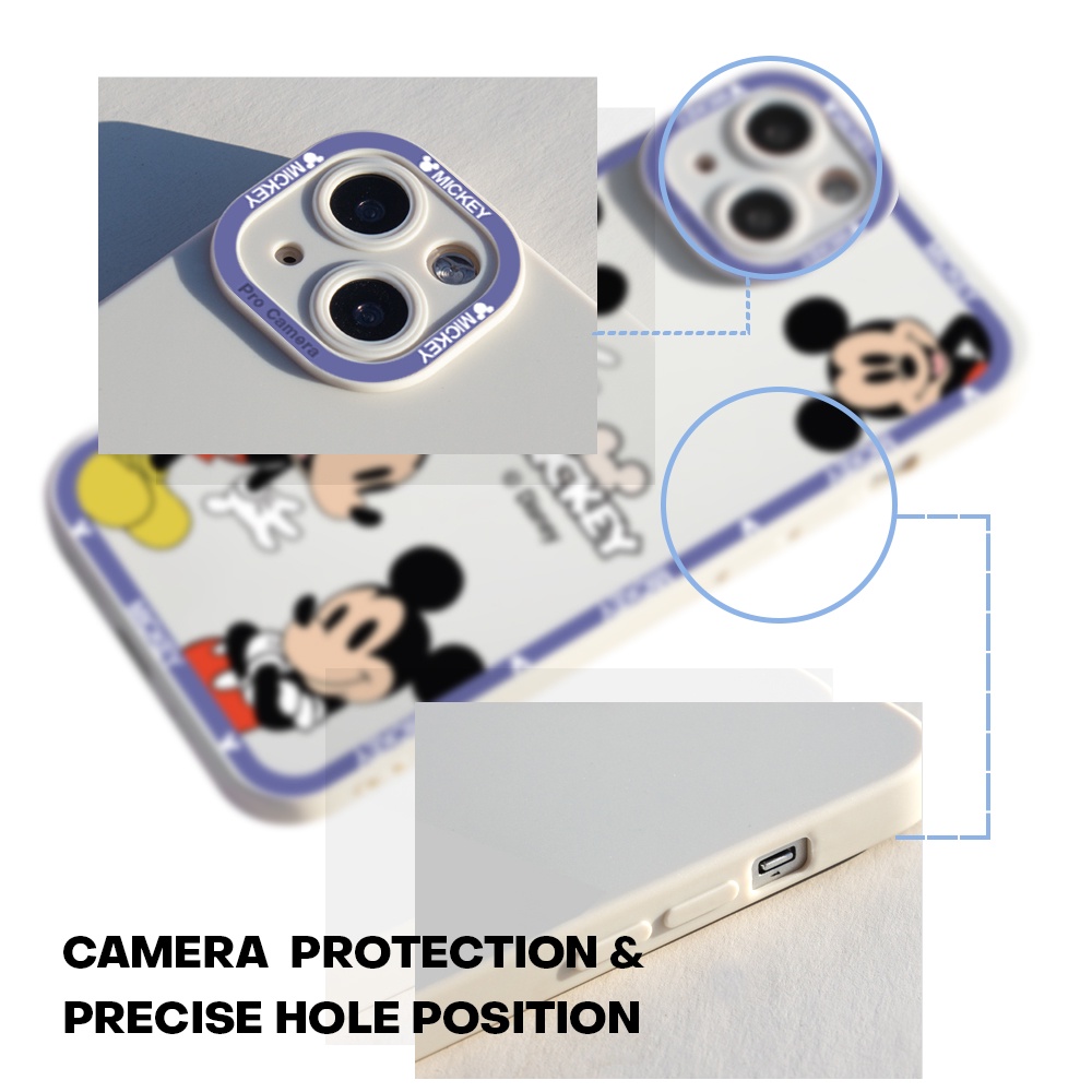 Compatible With Samsung Galaxy J4 J5 J6 J7 J8 Core Pro Plus Prime 2018 2017 2015 J4+ J6+ Cho Ốp lưng điện thoại In Hình dễ thương Mouse Case