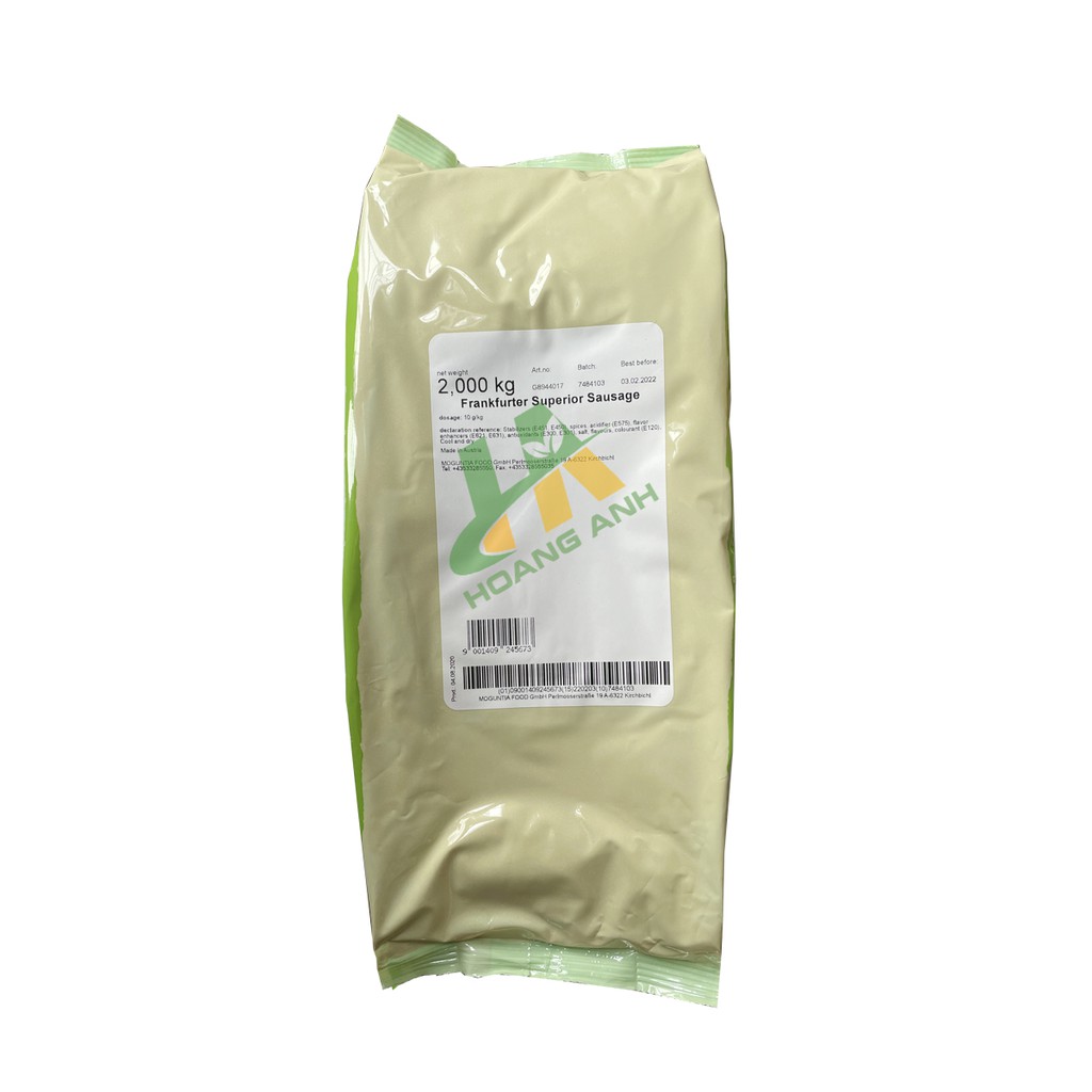 Gia vị xúc xích Frankfurter Indasia - Ba Đình - Gói 2kg