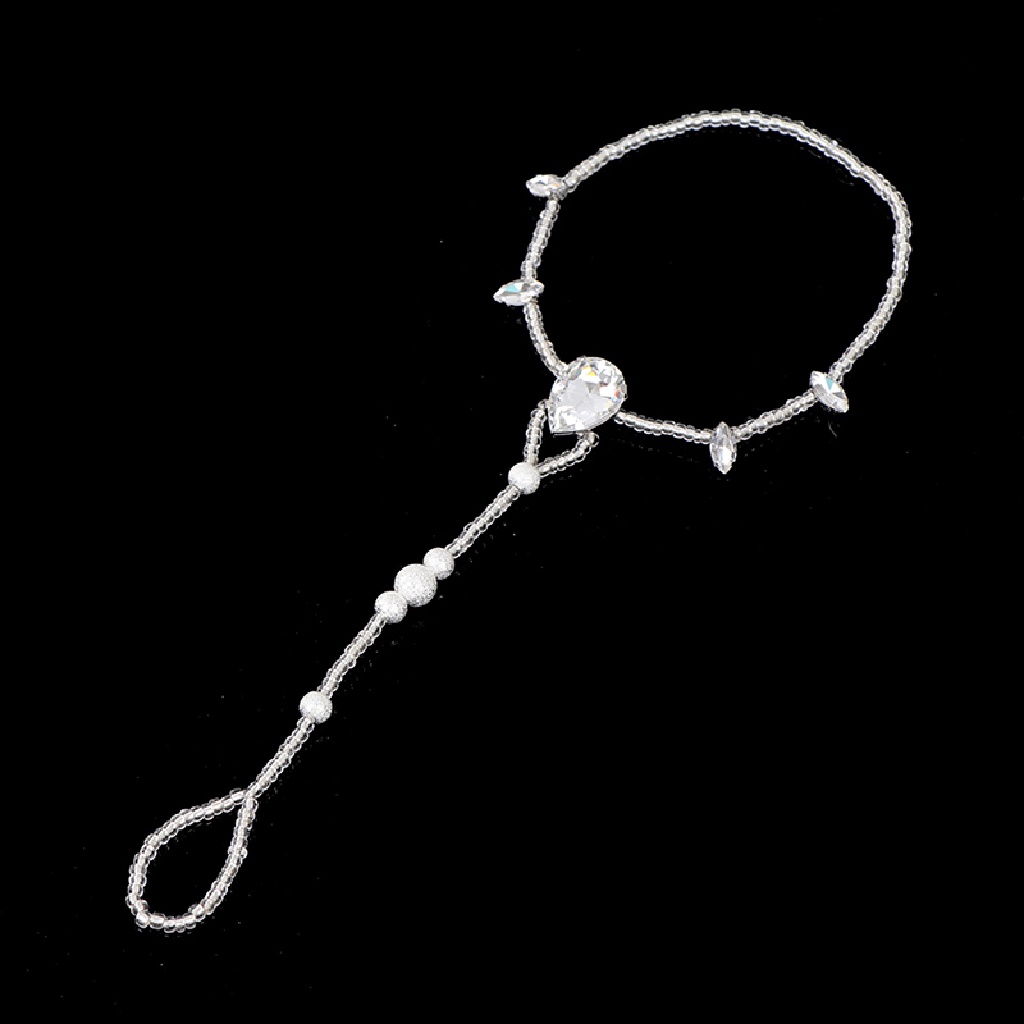 CE Rhinestone Anklet Bracelet Beach Barefoot Sandal Anklet Chain Foot Boho Anklet RI