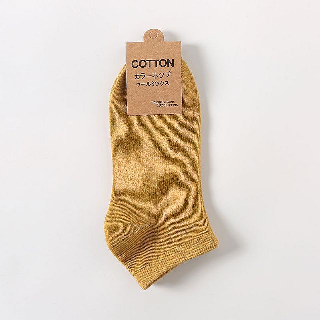 Tất chân nam nữ ngắn cotton cổ thấp , vỡ nữ cổ ngắn, muối tiêu xuất Nhật